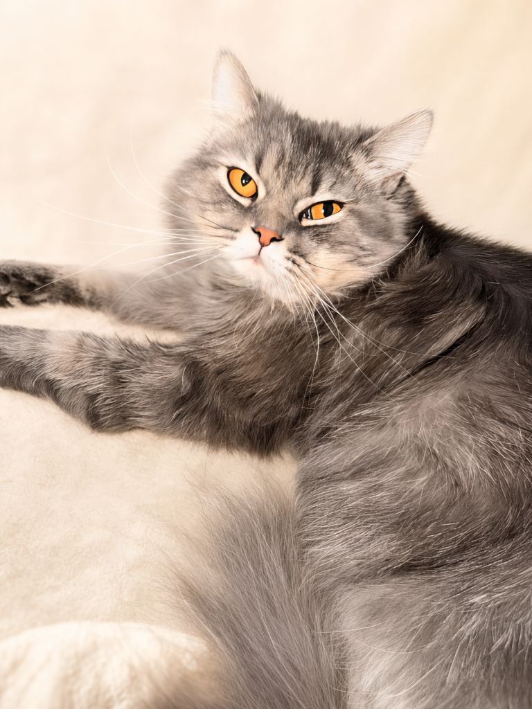 Cloudy, a Persian cat available for adoption in Orange County, CA