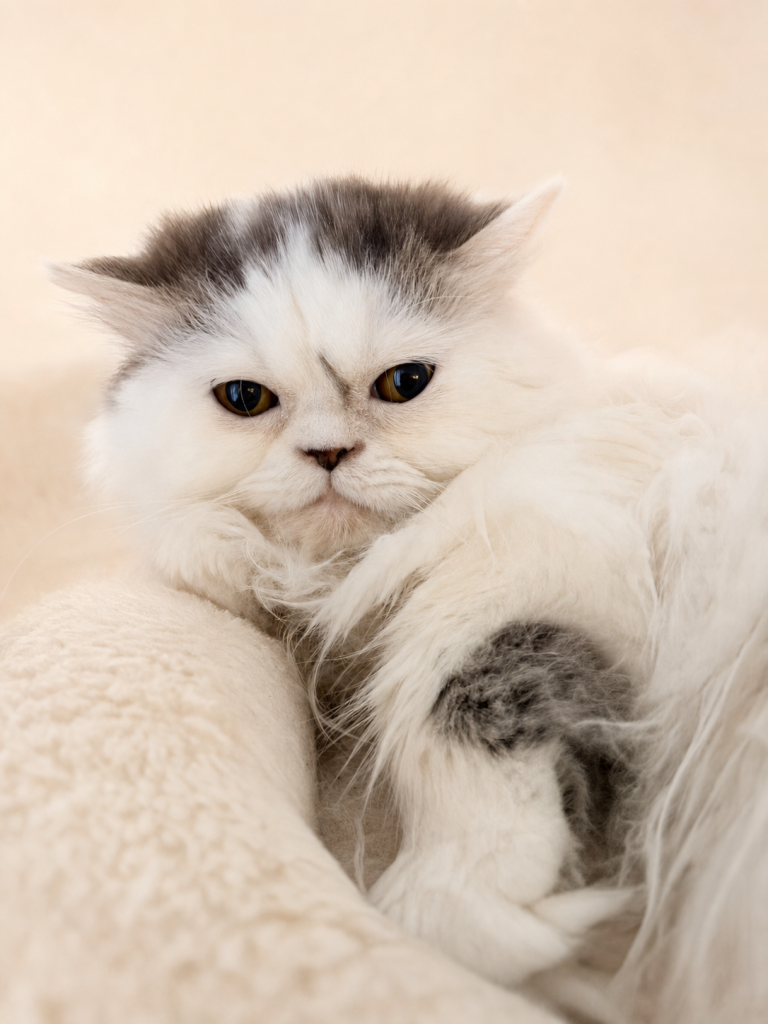 Frosty, a Half-Persian cat available for adoption in Orange County, CA